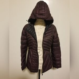 Women's Bernardo Quilted Puffer Jacket - Burgundy